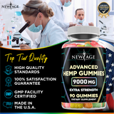 (1-PACK) HEMP GUMMIES - 9000 MG - 90 CT