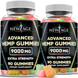 (2-PACK) HEMP GUMMIES - 9000 MG - 180 CT