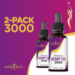 (2-Pack) Hemp Oil 3000 MG
