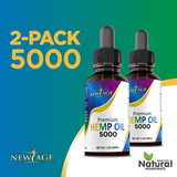(2-pack) Hemp Oil 5000 MG