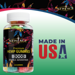 (2-Pack) Hemp Gummies - 3000 MG - 120 CT