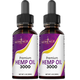 (2-Pack) Hemp Oil 3000 MG