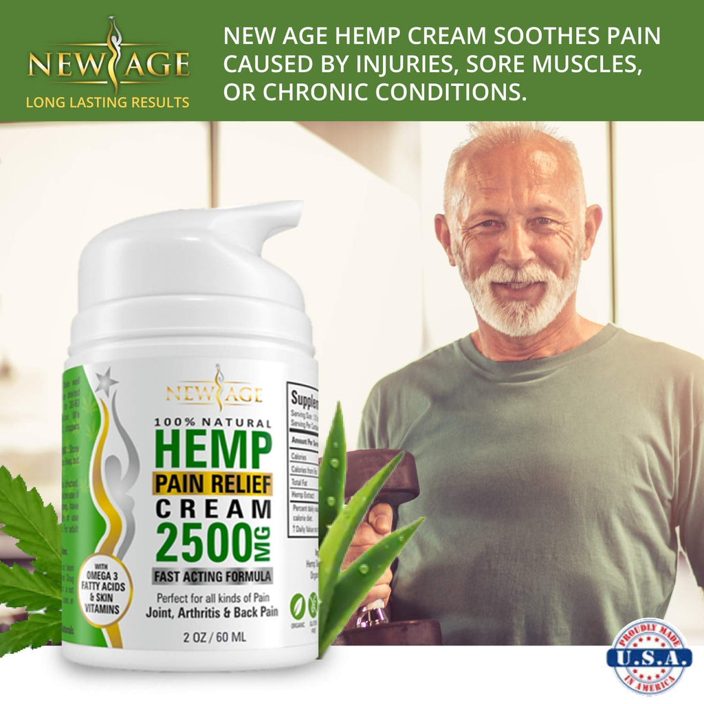 New Age Hemp Pain Relief Cream 2500 Mg