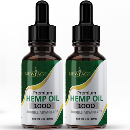 (2-Pack) Hemp Oil 1000 MG