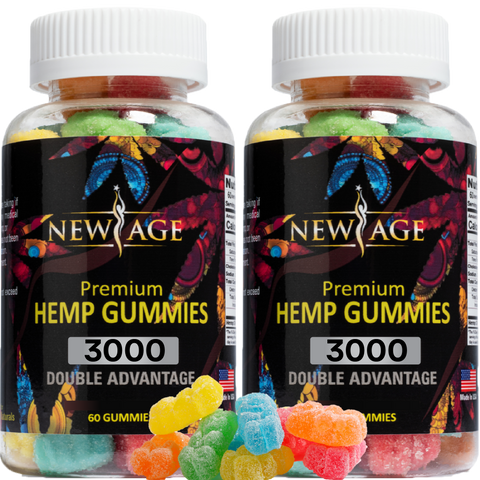 (2-Pack) Hemp Gummies - 3000 MG - 120 CT