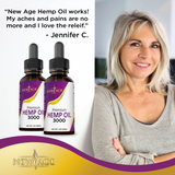 (2-Pack) Hemp Oil 3000 MG