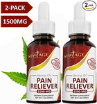 (2-Pack) Hemp Oil Pain Reliever 1500 MG